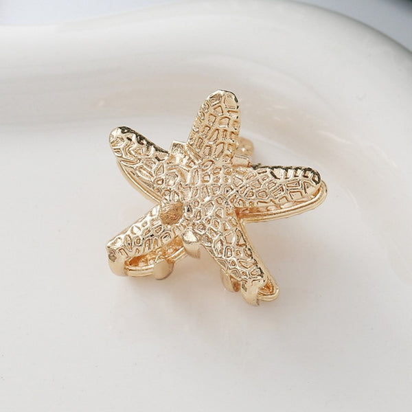 Gold-Tone Nautical Mini Hair Claw Clip 3 Pcs Set | 40H1075
