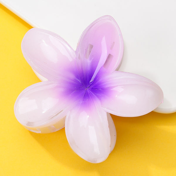 Gradient Floral Resin Hair Claw Clips | 40H1064