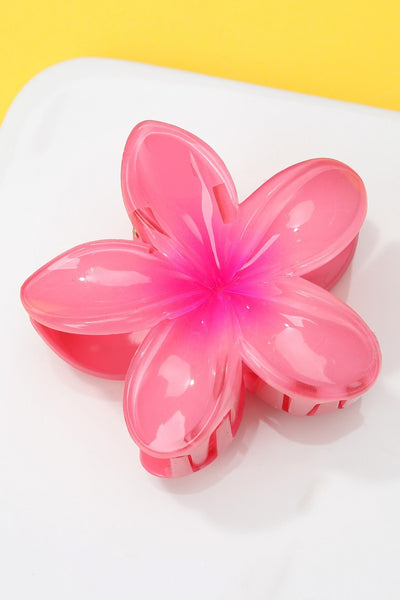 Gradient Floral Resin Hair Claw Clips | 40H1064