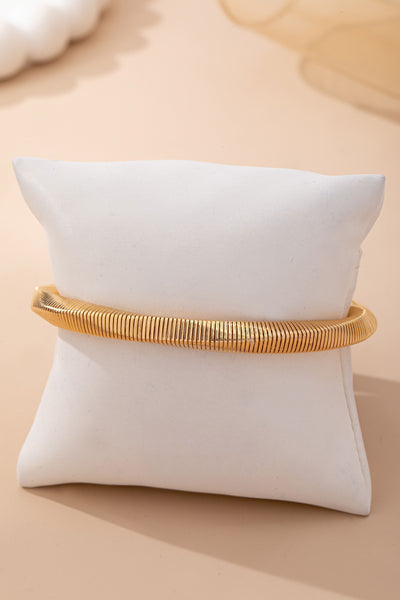 Gold-Tone Flexible Omega Chain Bangle | 80B1688