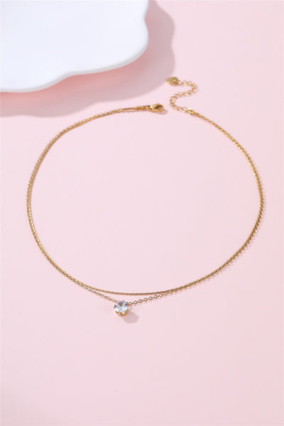 18K STAINLESS STEEL TARNISH FREE LAYERED NECKLACE | 40NK9682