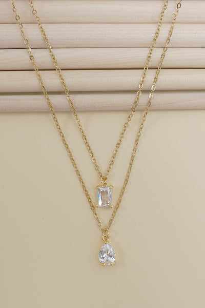 18K STAINLESS STEEL TARNISH FREE LAYERED NECKLACE | 40NK9688