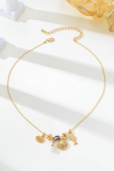 Nautical Charm Ball Chain Necklace | 80N92909