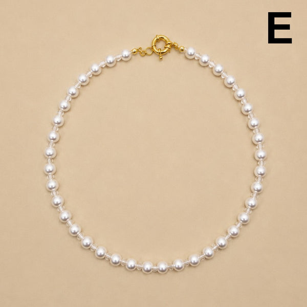 Natural Stone Semi-Precious Glass Mixed Necklace | 40NK9659