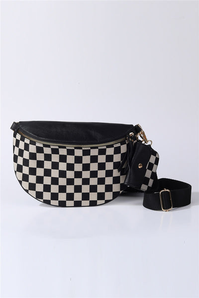 CROSSBODY ZIPPER REMOVAL STRAP SLING BUM BAG | 40P604