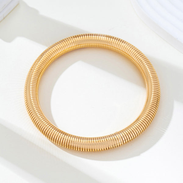 Gold-Tone Flexible Coil Bangle | 80B1714