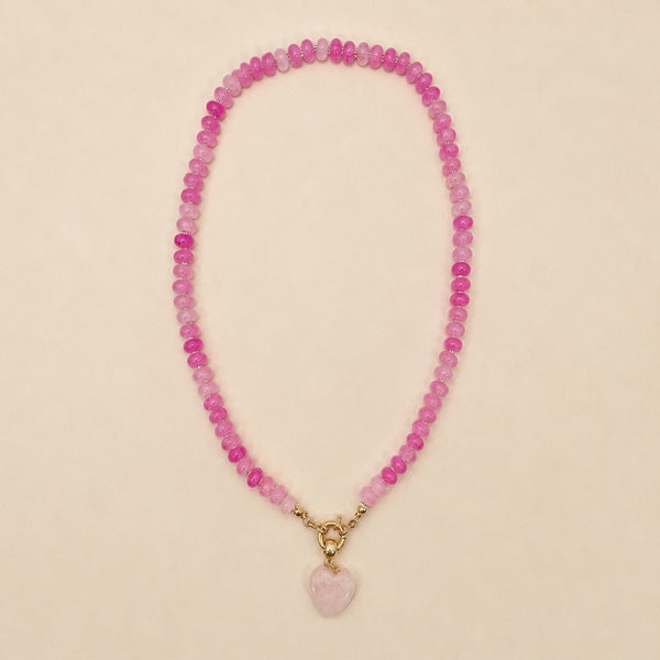 Natural Stone Semi-Precious Glass Mixed Necklace | 40NK9702