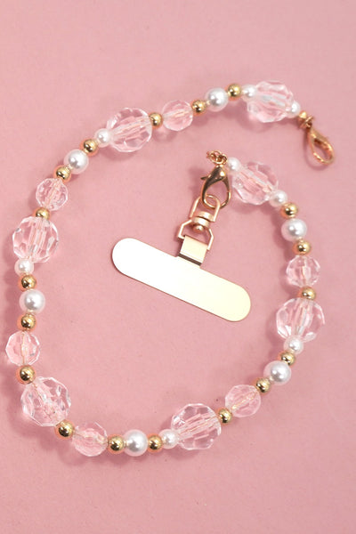 Pearl and Faceted Crystal Beaded Lanyard | 40CA100