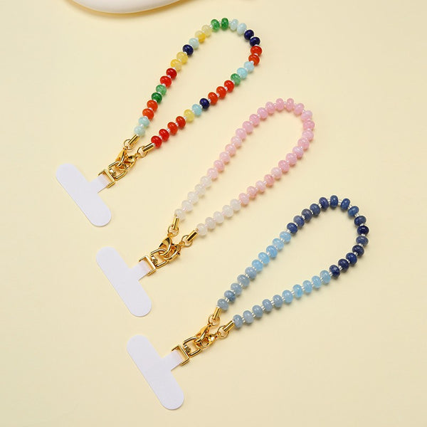 Ombré and Rainbow Beaded Lanyard | 40CA102