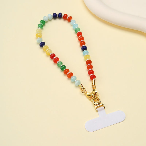 Ombré and Rainbow Beaded Lanyard | 40CA102