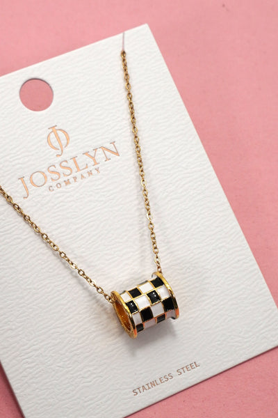 18K STAINLESS STEEL TARNISH FREE BARREL NECKLACE | 40NK9705