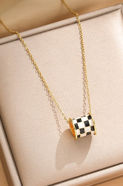 18K STAINLESS STEEL TARNISH FREE BARREL NECKLACE | 40NK9705