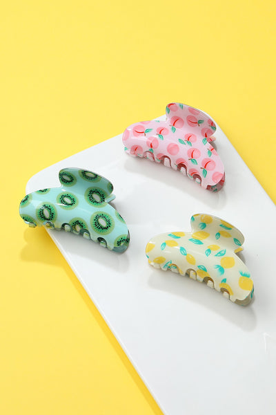 KIWI PEACH LEMON HAIR CLAW CLIP | 40H1084