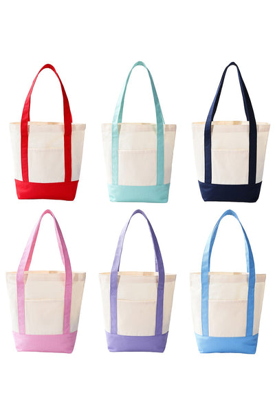 Classic Large Cotton Canvas Shoulder Tote Bag | 40P611