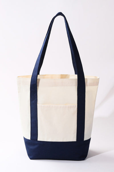 Medium Cotton Canvas Shoulder Tote Bag | 40P612