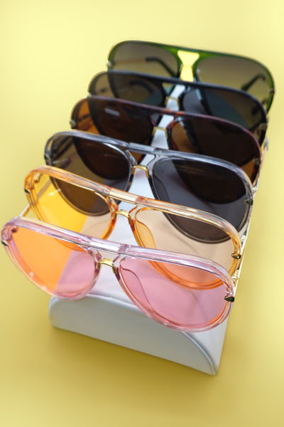 OVERSIZED RETRO FRAME SUNGLASSES PACK OF 12 | 40SG833-12 Pack