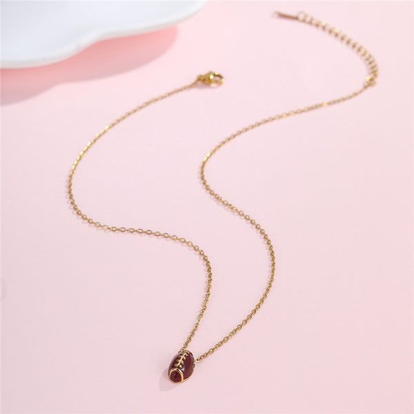 GAMEDAY CHARM STAINLESS STEEL NECKLACE | 40NK9706