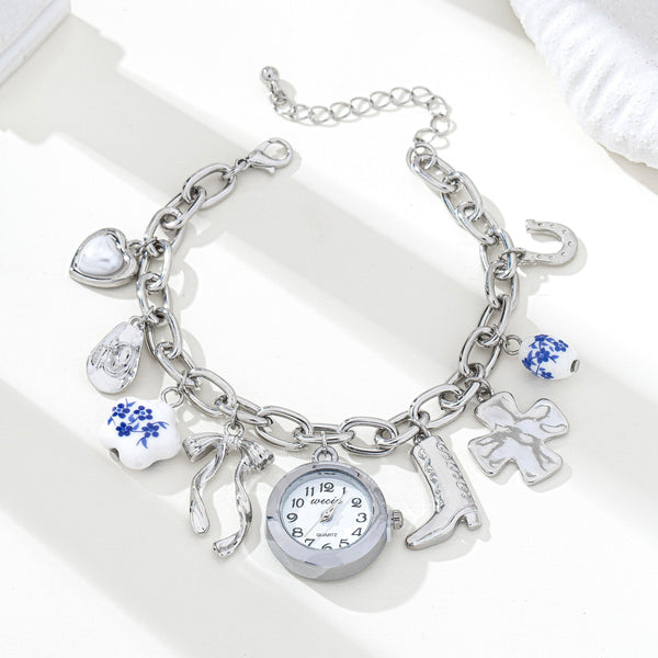 Western Porcelain Charm Watch Bracelet | 80W032