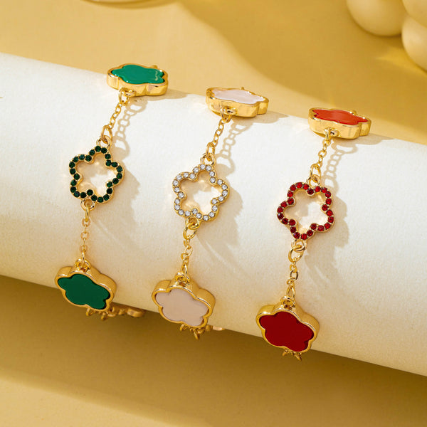 Clover Inspired Floral Bracelet | 80B1811