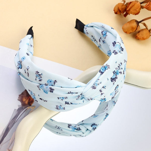 Vintage Floral Sweet Botanical Knot Headband | 40HB198