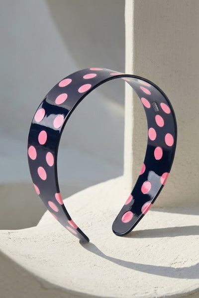 Vintage Polka Dot Statement Headband Hair Band | 40HB202