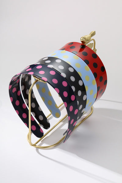 Vintage Polka Dot Statement Headband Hair Band | 40HB202