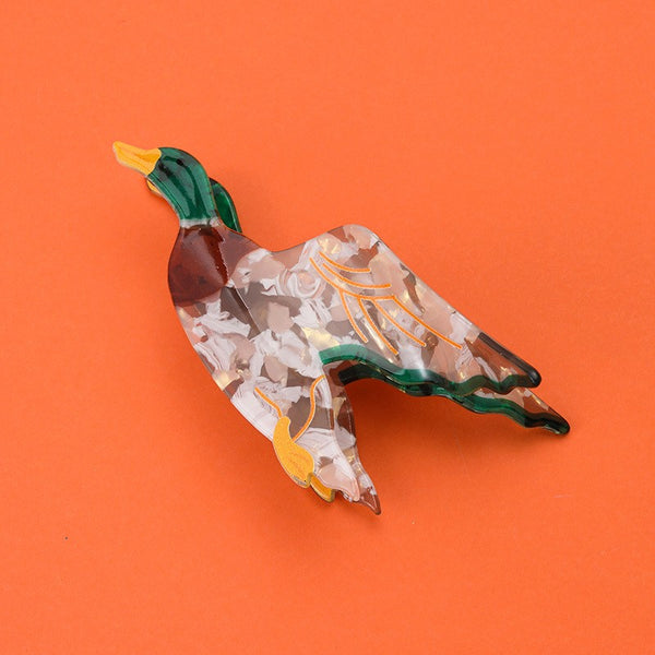 Flying Mallard Duck Hair Claw Clips | 40H1242