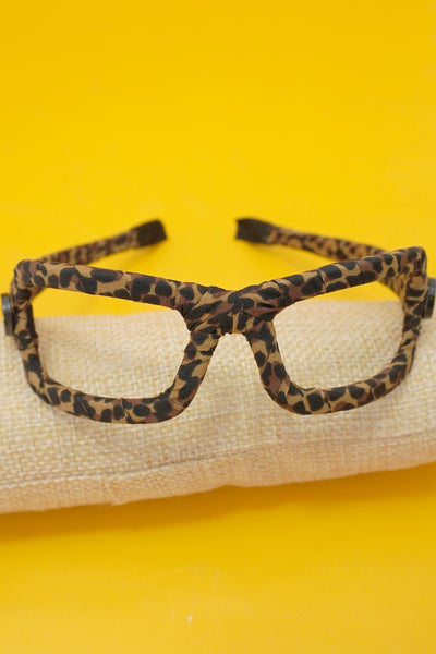 Leopard Print Cat Ear Twisted Headband | 40HB200
