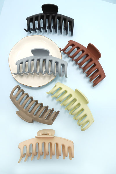 OVERSIZED HAIR CLAW CLIPS 12PCS PACK | 40H203-12PACK