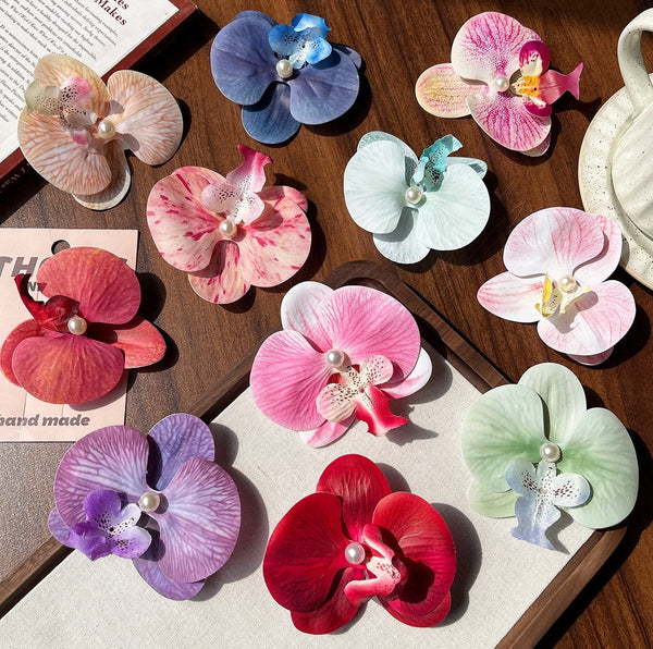 Tropical Orchid Silk Floral Hair Clip | 40H1092