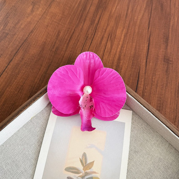 Tropical Orchid Silk Floral Hair Clip | 40H1092