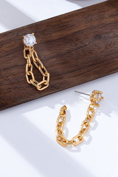 Crystal Stud Hoop and Drop Link Earrings | 80E62319A