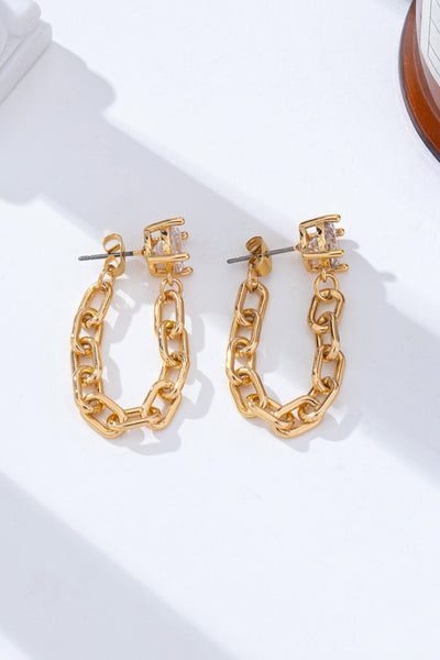 Crystal Stud Hoop and Drop Link Earrings | 80E62319A