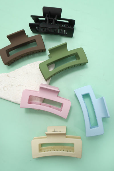 JUMBO CLASSIC HAIR CLAW CLIPS 12PCS PACK | 21H0244-12 Pack