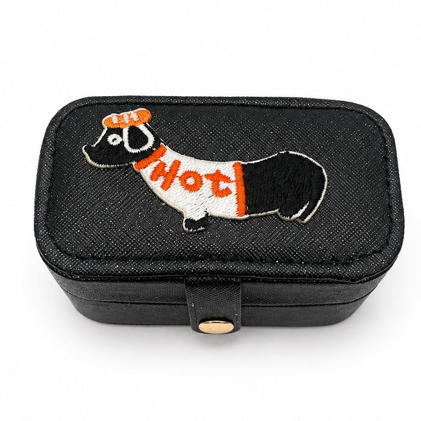 Doggy Dachshund Travel Jewelry Organizer Box Case | 40P653