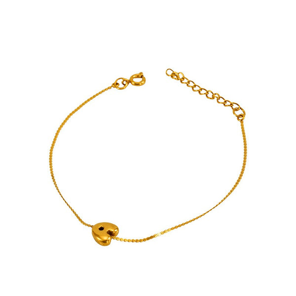 Stainless Steel Bubble Initial Bracelet 12pc Set | 40B5257