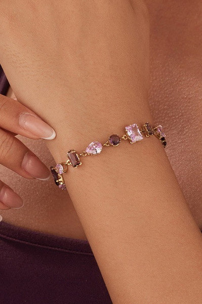 Mixed-Cut Crystal Link Bracelet | 40B5262