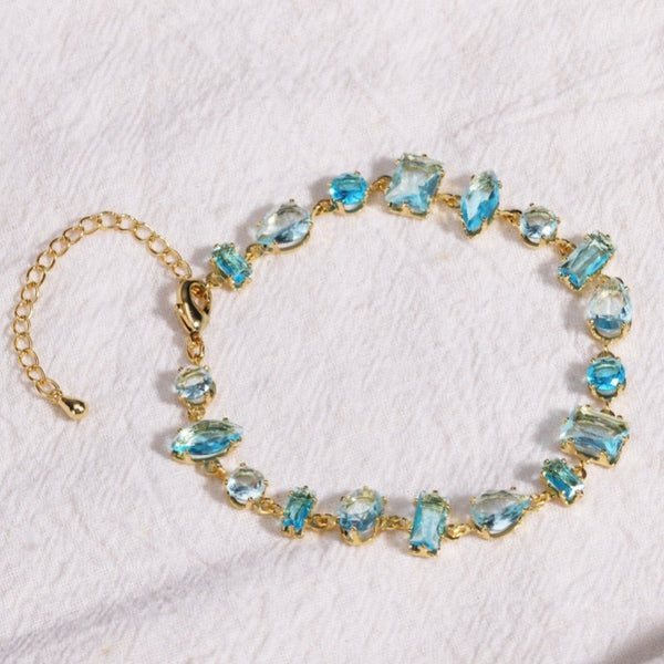 Mixed-Cut Crystal Link Bracelet | 40B5262
