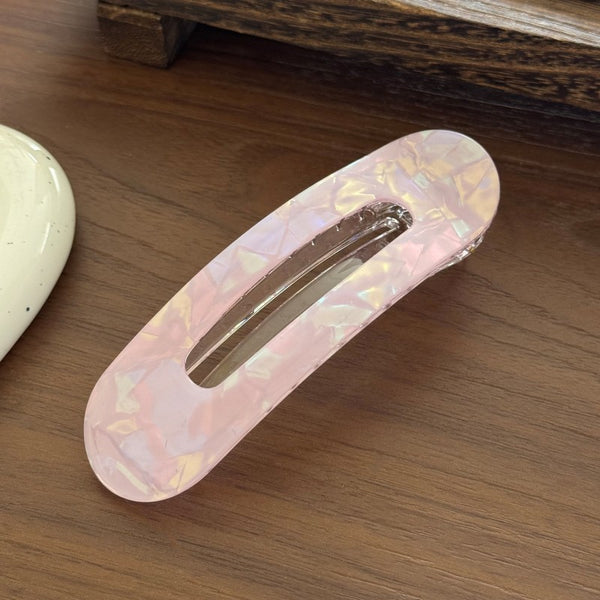 Iridescent Acetate Oblong Hair Clip | 40H1112