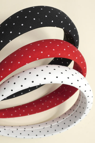 POLKA DOT PADDED HEADBAND | 40HB203