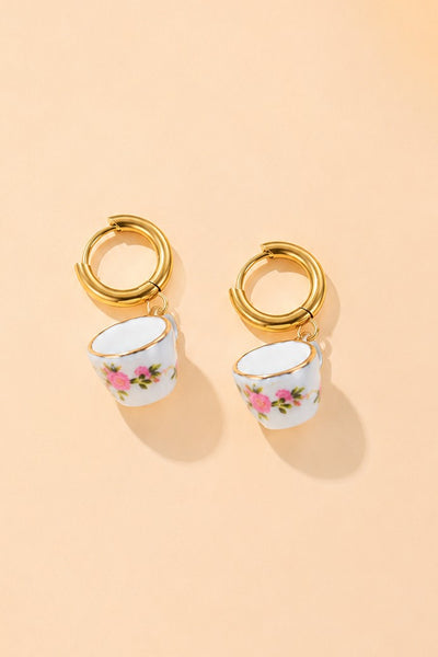 18K STAINLESS WATERPROOF TARNISH FREE EARRINGS | 40E518