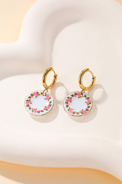 18K STAINLESS WATERPROOF TARNISH FREE EARRINGS | 40E518
