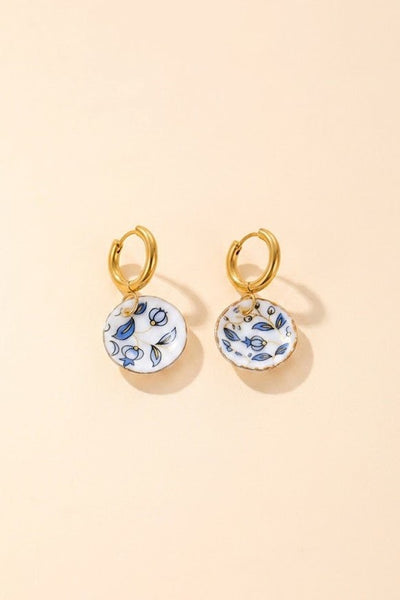 18K STAINLESS WATERPROOF TARNISH FREE EARRINGS | 40E518
