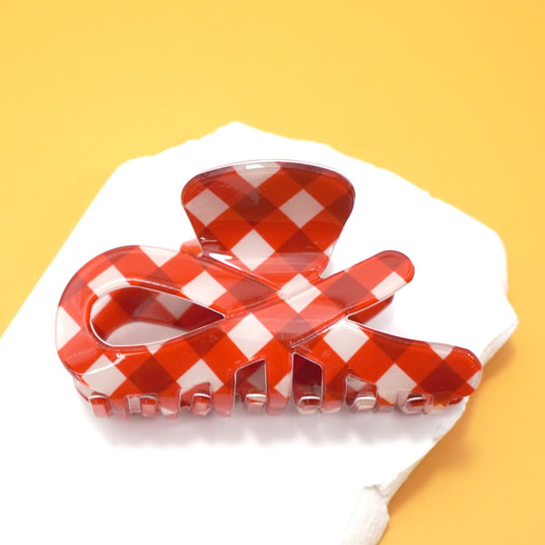 Holiday & Christmas Tree Stripe Hair Claw Clips | 40H1124