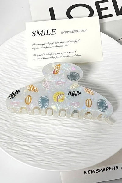Jumbo Floral Seashell Hair Claw Clips | 40H1123