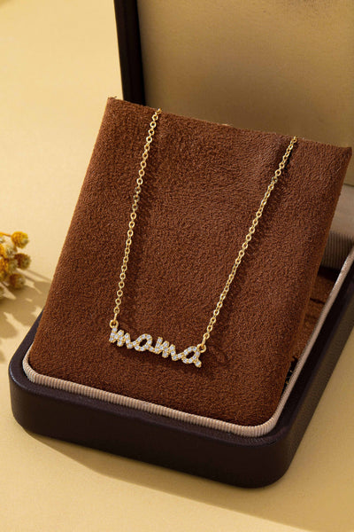 Crystal Pave MAMA necklace | 80N93289
