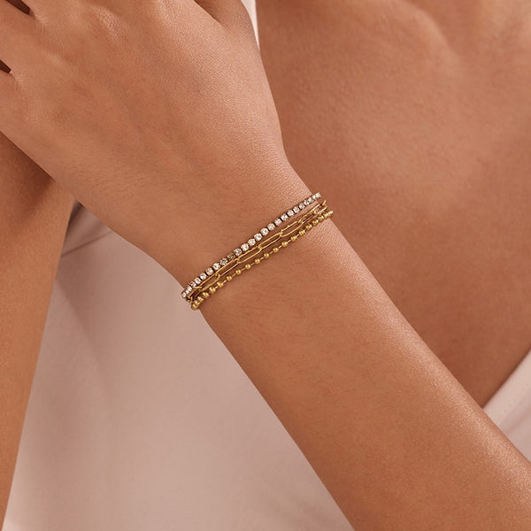 STAINLESS STEEL TARNISH FREE RHINESTONE BRACELET | 40B5270