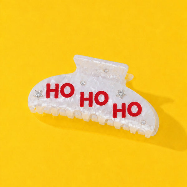 Christmas Jingle Ho Ho Ho Joy  Hair Claw Clips | 40H1127