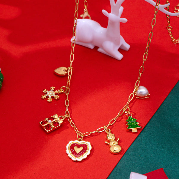 CHARM NECKLACE-Christmas Heart Tree Snowflake | 80N93298
