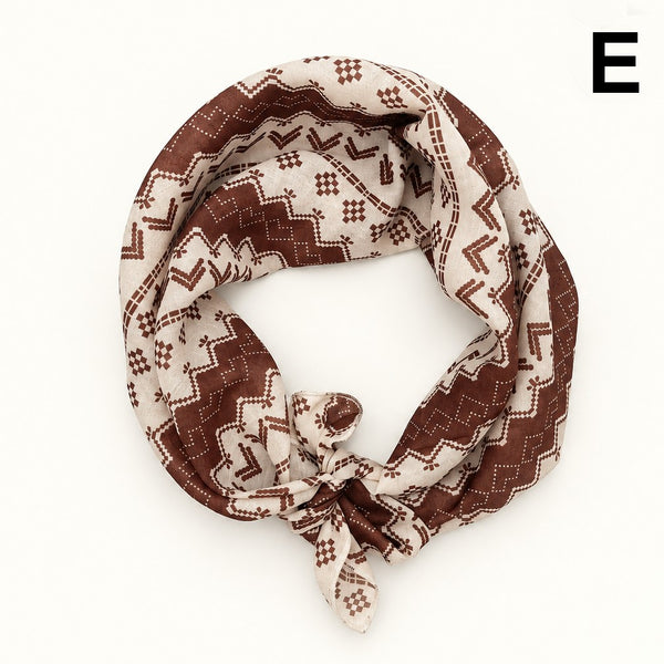 Vintage-Inspired Printed Bandana & Neck Scarf | 40SC735